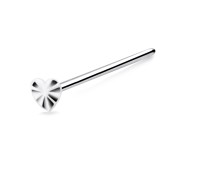 Hearts Twinkle Silver Straight Nose Stud NSKA-771